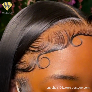 Closure Lace Front Wig 13x6 With Transparent Lace,100% Lace Front Human Hair Wigs Transparent Lace,human Hair Lace Frontal Wigs